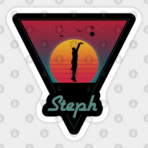 Retro Steph Sticker by slawisa